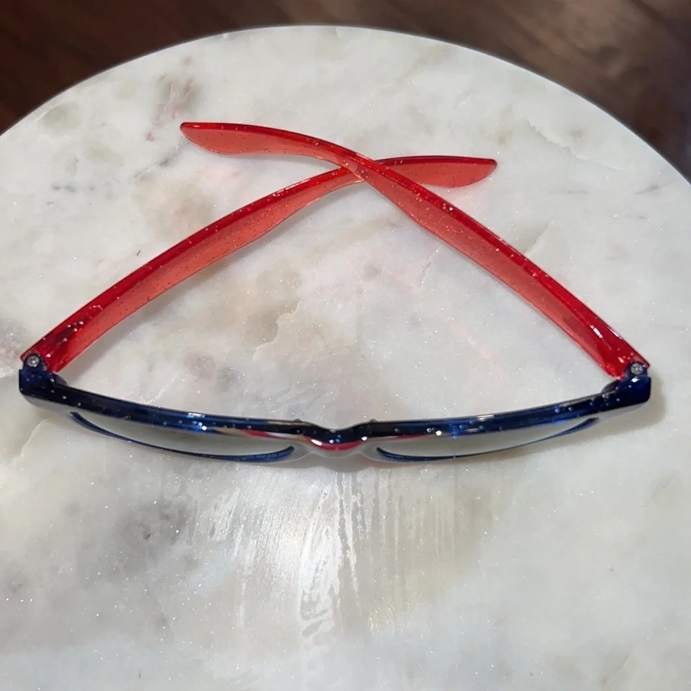 Youth kids Marvel Disney blue red & gold glitter Wonder Woman sunglasses​​​